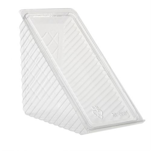 SQ SANDWICH CONTR WITH LID PETE LARGE CLEAR