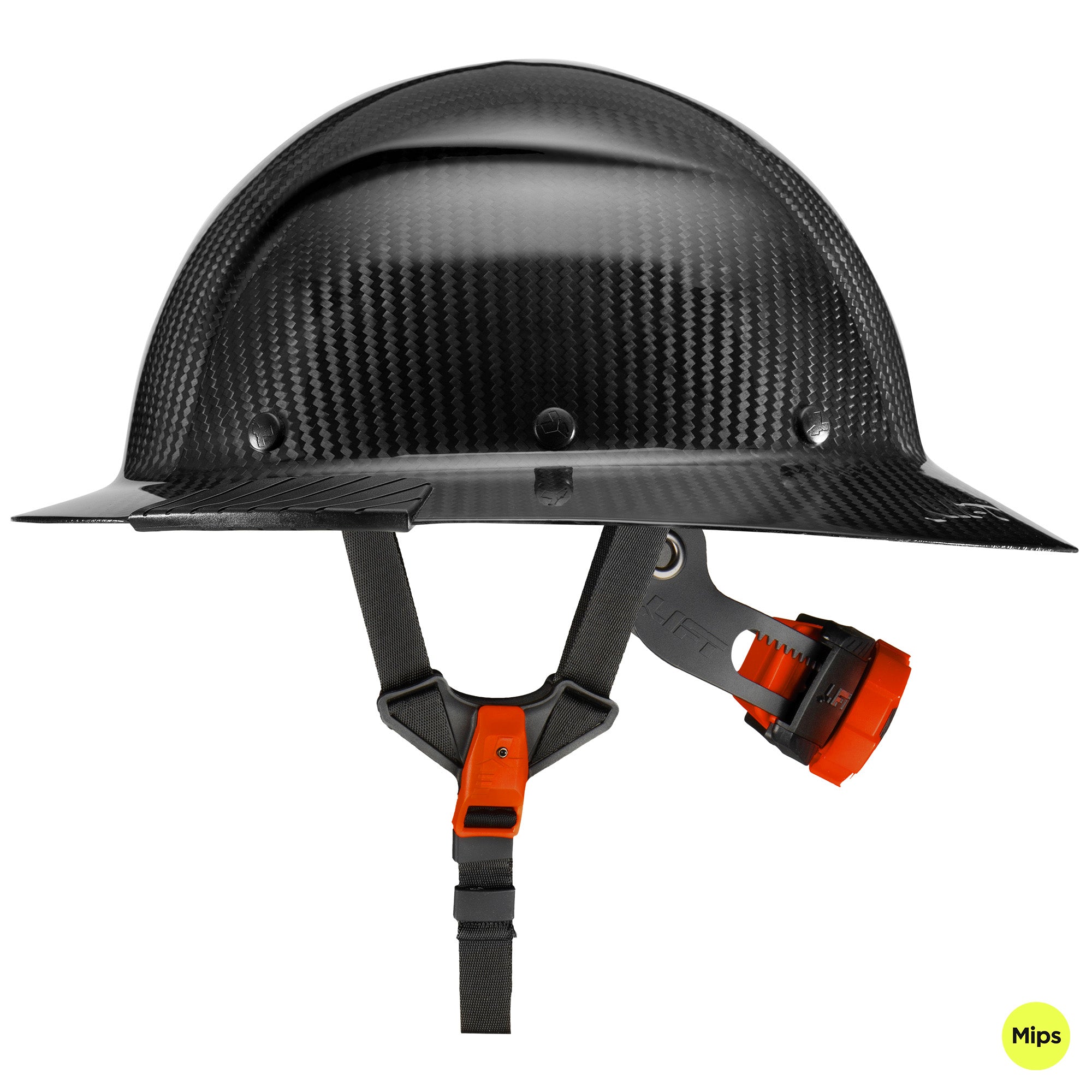 DAX CARBON MIPS HARD HAT (CARBON GLOSS) - Full Brim