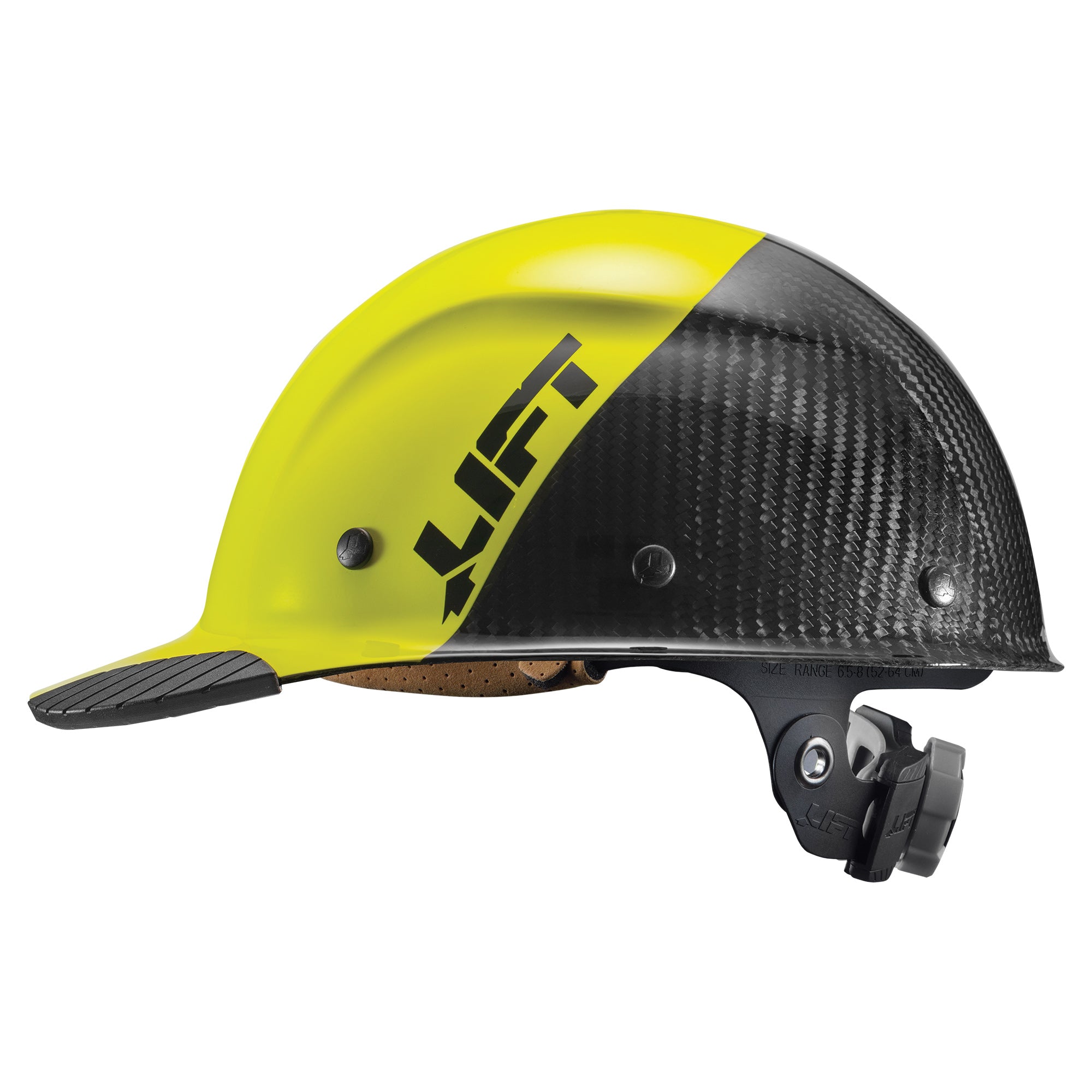 DAX Carbon Fiber Cap Brim 50-50 (Yellow/Black)