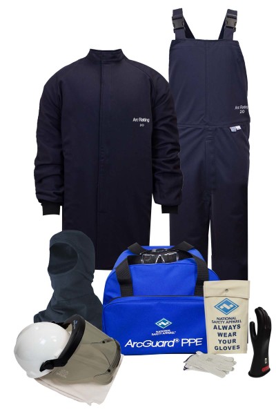 Enespro ArcGuard 8 cal Coverall Kit Balaclava, Voltage Gloves