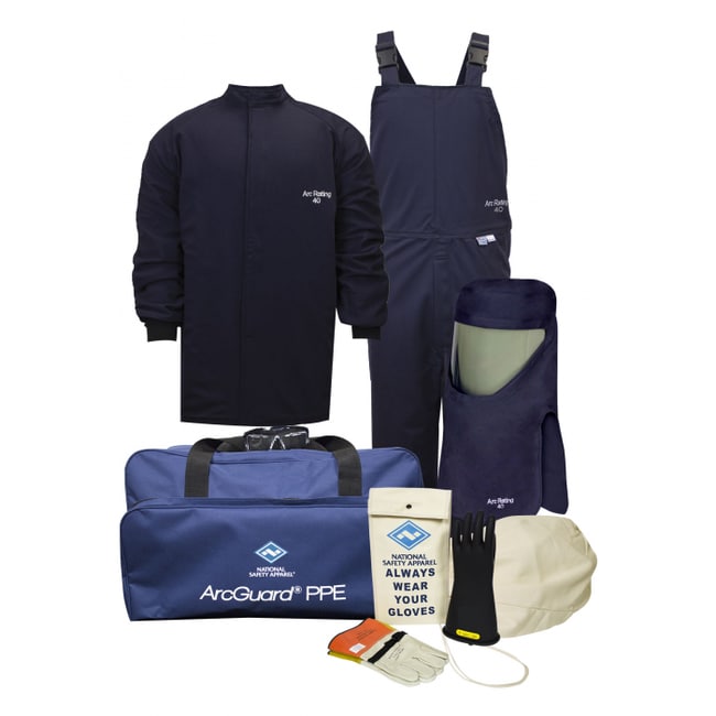 Enespro ArcGuard 40 cal Long Coat Kit & Voltage Gloves