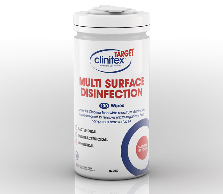 TARGET WIPES SANITIZE ALCOHOL-FREE 5X7 BLUE