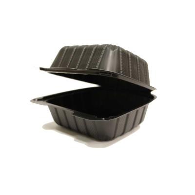 HINGED CNTR 1-CMPT_ PP 6X6X3 CLEAR________________