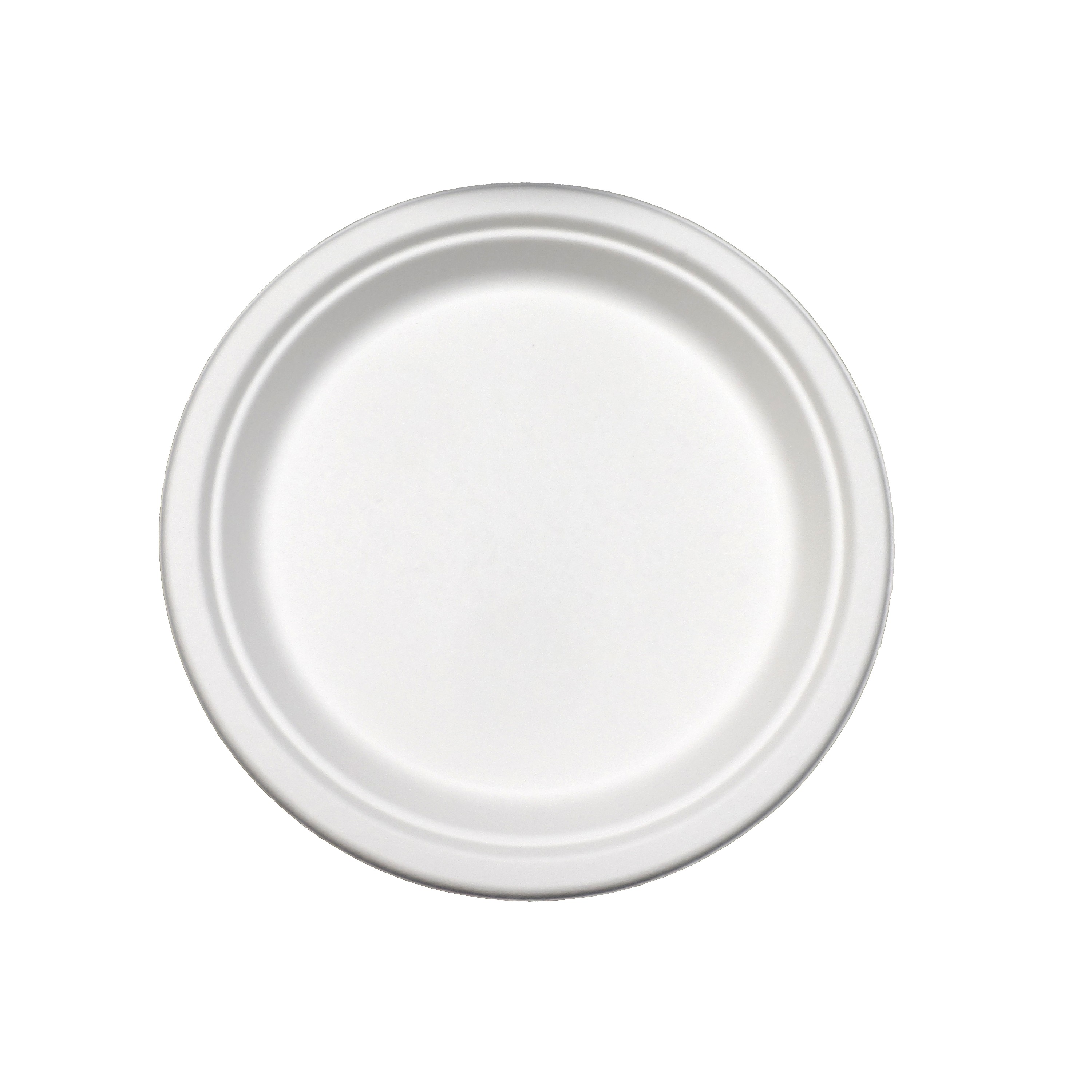 MOLDED FIBER 9" PLATE N/A PFAS WHITE 4/125