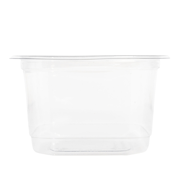 ECOSD32-RPET DELI CONT SQUARE 4" 30% PCR PETE 32-OZ CLEAR