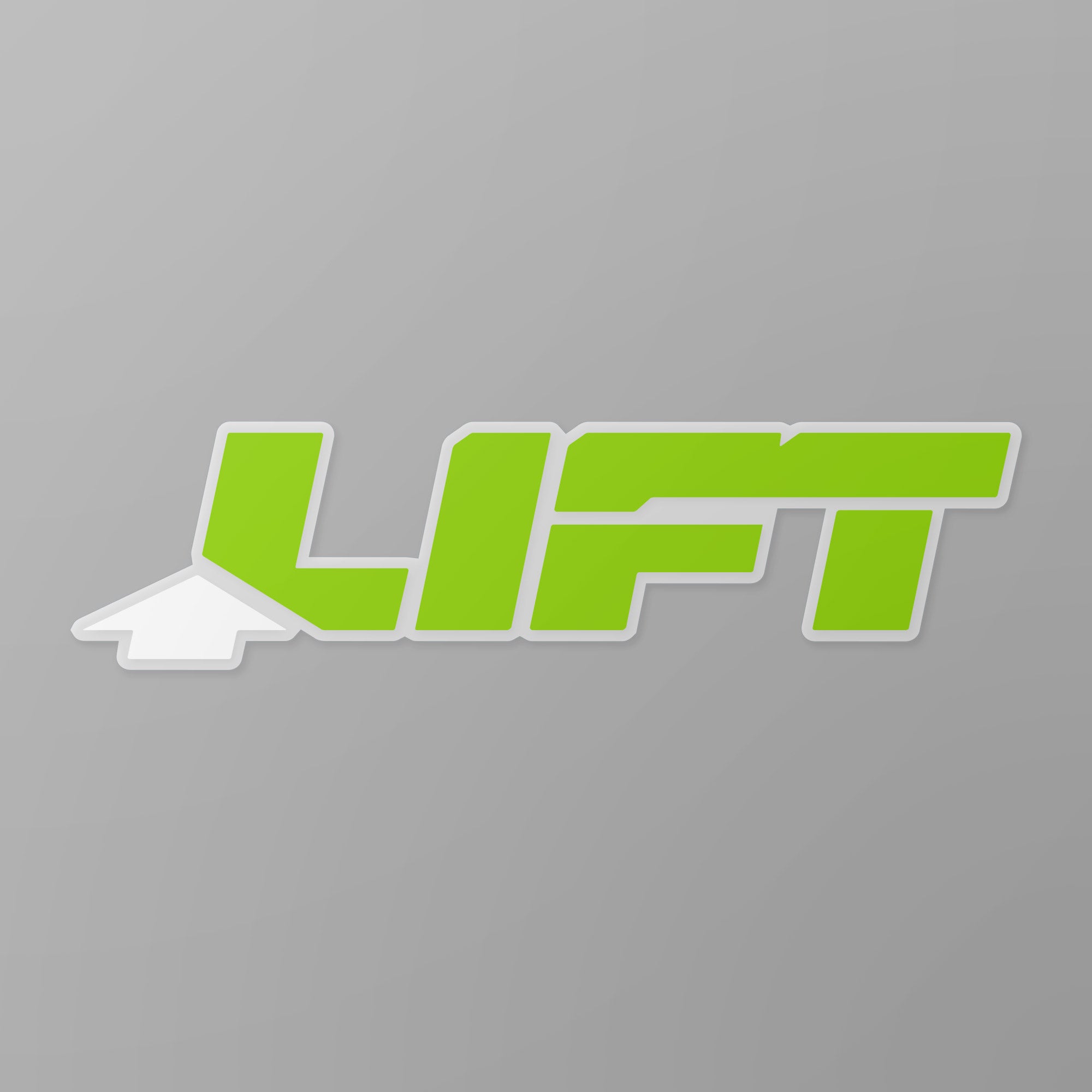 LIFT 8" STICKER GRN - PREPACKED