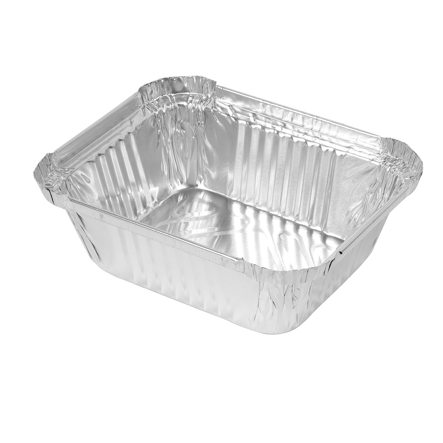 OBLONG FOIL PAN 1.0LB ALUM STANDARD WEIGHT SILVER