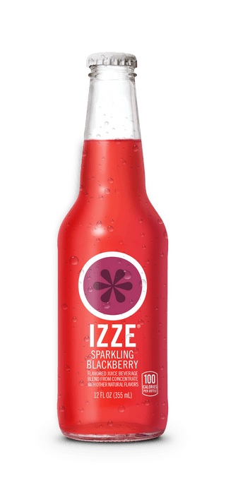 IZZE BLACKBERRY 16-OZ SPARKLNG GLASS BOTTLE