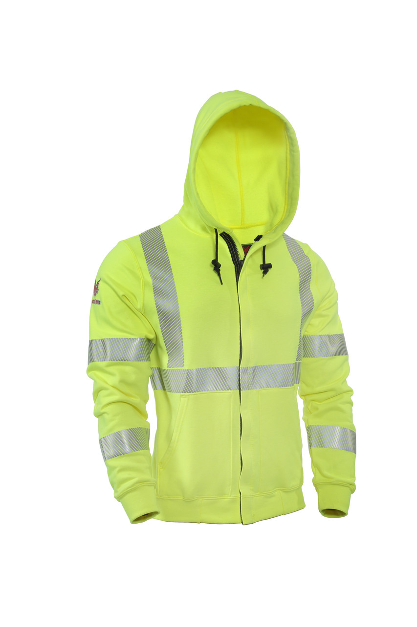 DRIFIRE FR Hi-Vis Zip Front Sweatshirt Class 3