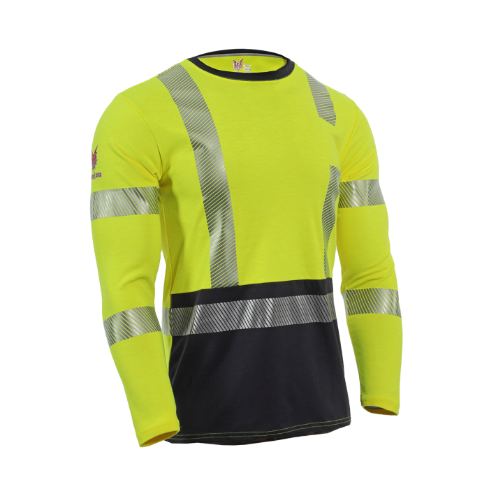 DRIFIRE FR Hi-Vis Long Sleeve Hybrid T-Shirt Class 3